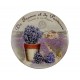SIGNES GRIMALT Dessous de plat en céramique, Thème Lavande de Provence, Mod 2, diamètre 20 cm