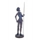 Figurine décorative Don Quichotte et Sancho Panza, Sculpture Résine, H 35 cm