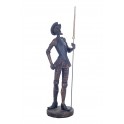 Statuette résine : L'archange Saint Michel, H 35 cm