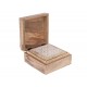 SIGNES GRIMALT Set 3 boites de rangement polyvalentes en bois veiné, Collection Rétro Bohème, 8 x 18 x 18 cm (Grande)