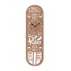ORIGEN Horloge Marron Enjoy Ride, Silhouette Planche de Skate, Bois MDF Marron, H 70 cm