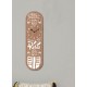 ORIGEN Horloge Marron Enjoy Ride, Silhouette Planche de Skate, Bois MDF Marron, H 70 cm