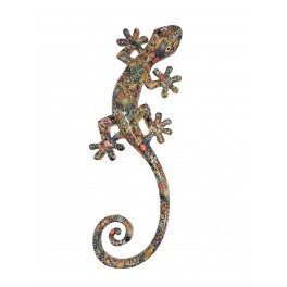 ORIGEN Salamandre Gecko Porte-bonheur, Déco murale ou à poser, Modèle Kolor, Hauteur 35 cm
