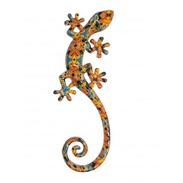 ORIGEN Salamandre Gecko Porte-bonheur, Déco murale ou à poser, Modèle Kolor, Hauteur 35 cm