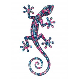 ORIGEN Lézard Gecko XL Porte-bonheur, Déco murale ou à poser, Modèle Kolor, Hauteur 40 cm