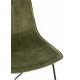 Chaise contemporaine, Modèle Factory, Vert, H 89 cm