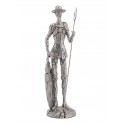 Figurine décorative Don Quichotte et Sancho Panza, Sculpture Résine, H 35 cm