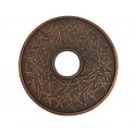 Dessous de plat stylisé en fonte, Couleurs Noir et Doré, L 13,5 cm