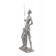 ORIGEN Figurine Don Quichotte et Sancho Panza XL, Finition Argentée contemporaine, H 43 cm