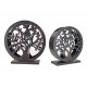 Set 2 Photophores décoratifs, Modèle Arbre de Vie en Métal, Diamètre 43,5 cm.