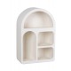 Etagère Murale Design Contemporain, Collection Argos, Blanc, H 60 cm