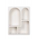 Etagère Murale Design Contemporain, Collection Argos, Blanc, H 60 cm