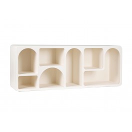 Meuble TV Design Contemporain, Collection Argos, Blanc, L 160 cm