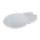 SIGNES GRIMALT Plateau Ananas en marbre blanc, Longueur 21 cm