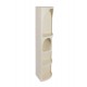 Meuble Etagère d'angle Design Contemporain, Argos, Blanc, H 120 cm