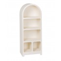 Meuble Etagère Design Contemporain, Argos, Blanc, Hauteur 121 cm