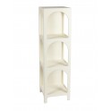 Meuble Etagère à plateaux Design Contemporain, Argos, Blanc, H 120 cm