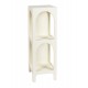 Meuble Etagère à plateaux Design Contemporain, Argos, Blanc, H 80,5 cm