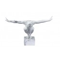 Statue Résine contemporaine Homme : Equilibre, Silver, L 50 cm