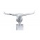 Statue Résine contemporaine Homme : Equilibre, Blanc marbré, L 49 cm