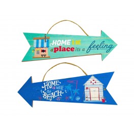 SIGNES GRIMALT Set 2 décoration murales en bois, Flèches modèles HOME, longueur 30 cm