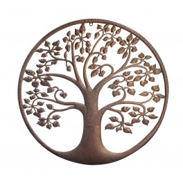 Arbre de vie marron en métal, Collection Renaissance, Diamètre 80 cm