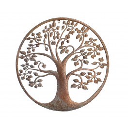 Arbre de vie marron en métal, Collection Renaissance, Diamètre 60 cm