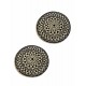 Ensemble 2 Sets de Table Rond 100% Fibres Naturelles et Corde tressée, Diamètre 38 cm