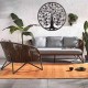 Déco murale fer : Arbre de vie, Anthracite & marron, Mod 5, H 60 cm