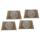 Ensemble 4 Sets de Table Mandala 100% Fibres Naturelles et Corde tressée, Longueur 45 cm