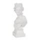 Sculpture moderne Femme assise XL, Blanc laqué, H 55 cm