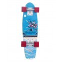 Déco murale Bois : Planche de Skateboard vintage, Mod Rouge, H 80 cm