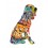 Statue Résine Design : Basset Hound, Collection Graffiti, H 21 cm