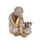 Déco Zen : Statuette XXL Bouddha Rieur, H 67 cm