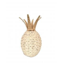 SIGNES GRIMALT Ananas décoratif en jonc tressé, Collection ORGANIK, H 28 cm