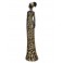Statuette Africaine en Tenue Traditionnelle, Collection Dalaba, H 32,5 cm
