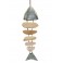 Poisson Suspendu design en bois MDF, Gris et Marron, H 50 cm