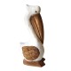 SIGNES GRIMALT Figurine Pélican en Bois, Marron et Blanc, Collection Authentique, Hauteur 20 cm