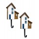 SIGNES GRIMALT Set 2 Patères individuelles, Maisons de pêcheurs, large crochet, Hauteur 20,5 cm