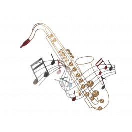 Déco murale musique : Guitare électrique, Métal coloré Burst, H 89 cm