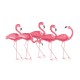 Décoration Murale Métal : Flamants Roses en folie, L 87 cm