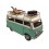 Van Combi Miniature Vintage en métal, Guitare, Surf et Voyage, L 25 cm