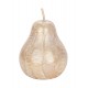 SIGNES GRIMALT Poire décorative en résine, Modèle Doré Blanchi, Hauteur 17 cm