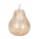 SIGNES GRIMALT Poire décorative en résine, Modèle Doré Blanchi, Hauteur 17 cm