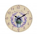 Horloge murale lavande de Provence, Mod 4, 34 cm