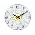 Horloge Murale Bois MDF : Citrons de Provence, Diamètre 34 cm