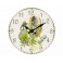 Horloge Murale Bois MDF : Huile d'olive, Diamètre 34 cm