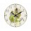 Horloge Murale Bois MDF : Huile d'olive, Diamètre 34 cm