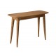 SIGNES GRIMALT Console en Bois de manguier, Plateau à Bords arrondis et piétement Fuseau, Longueur 110 cm