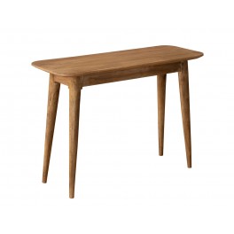 SIGNES GRIMALT Console en Bois de manguier, Plateau à Bords arrondis et piétement Fuseau, Longueur 110 cm
